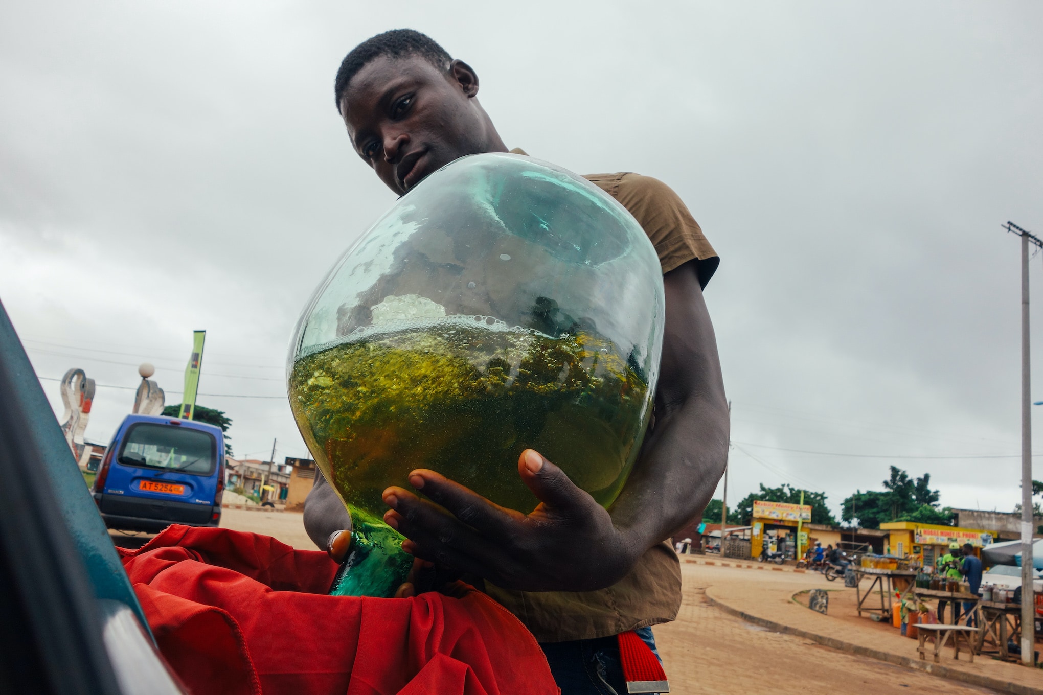 Petrol refill — Porto-Novo, Benin
